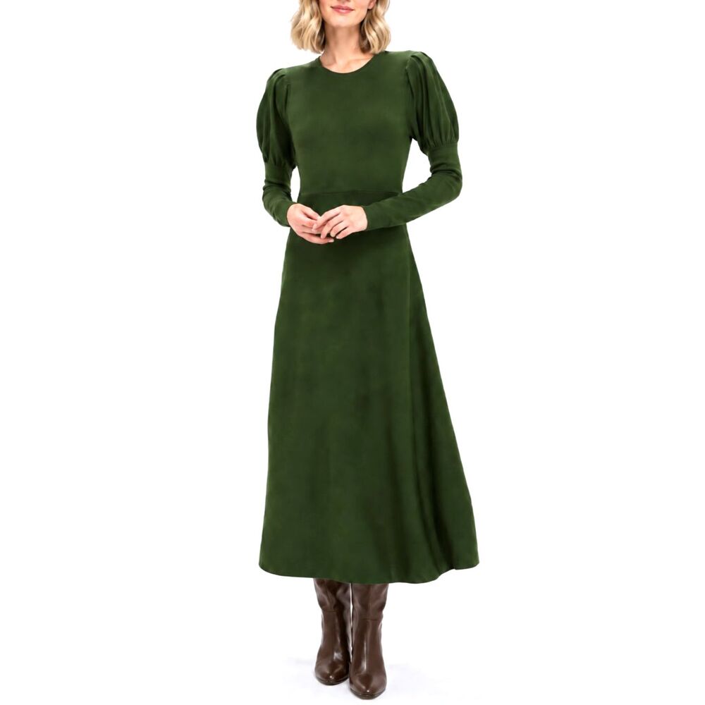 EUC Pomander Place Tuckernuck Olive Brielle Sweater Dress Wedding Guest Holiday